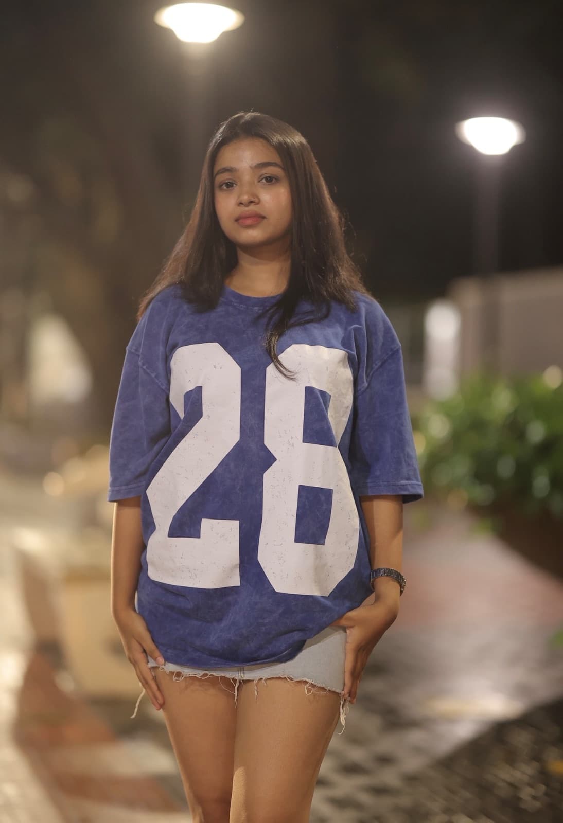 Acid Wash Blue over sized T-shirt — 2